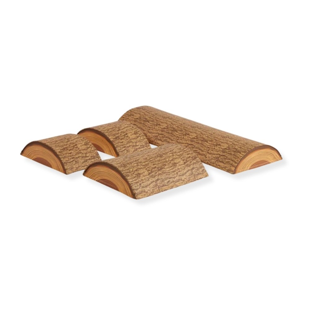 Tree Log Climber Playset, Indoor Toddler Foam Obstacle Course (Set of 4)