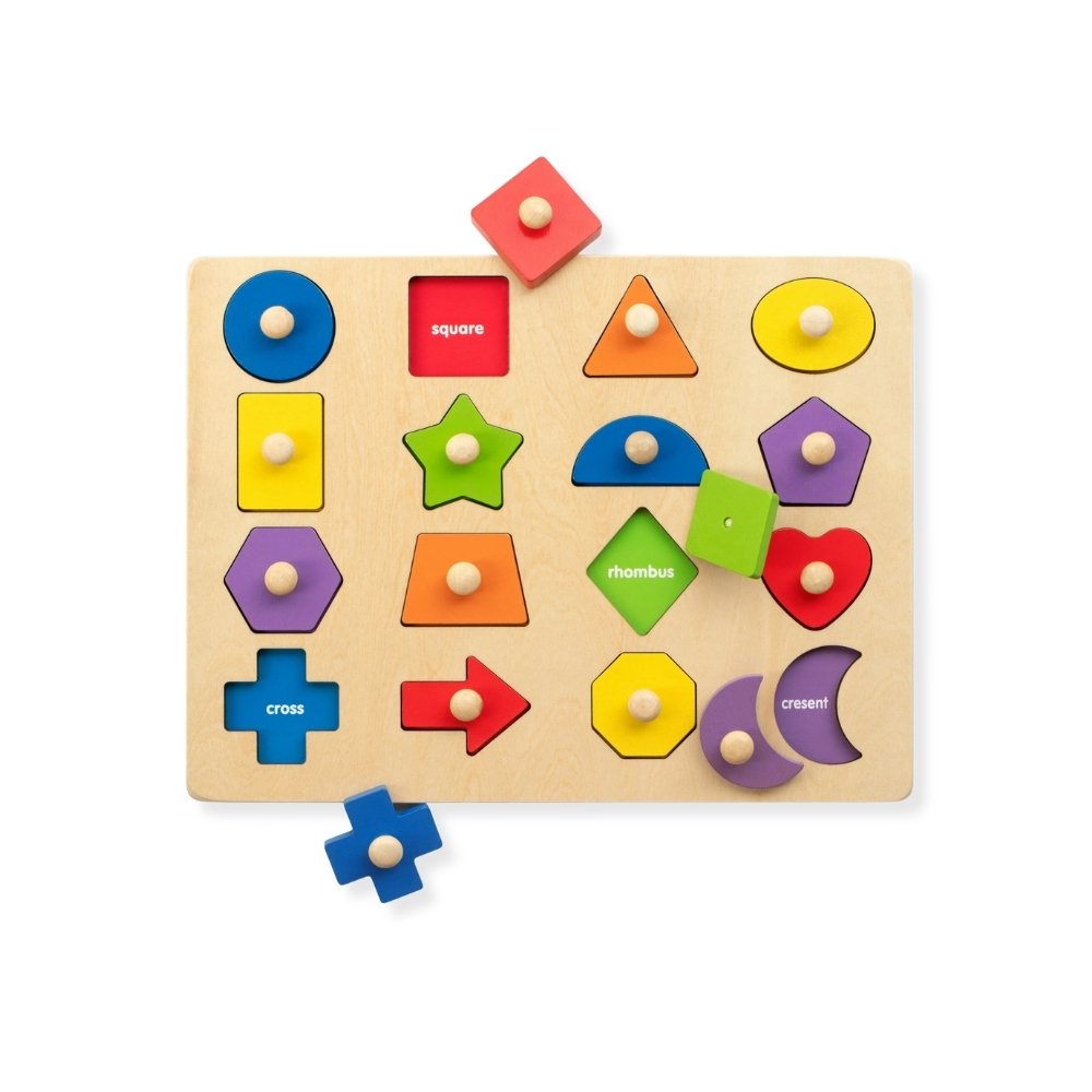 Wooden Shape Peg Puzzles