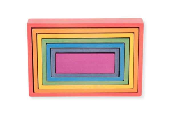 Wooden Rainbow Architect Rectangles