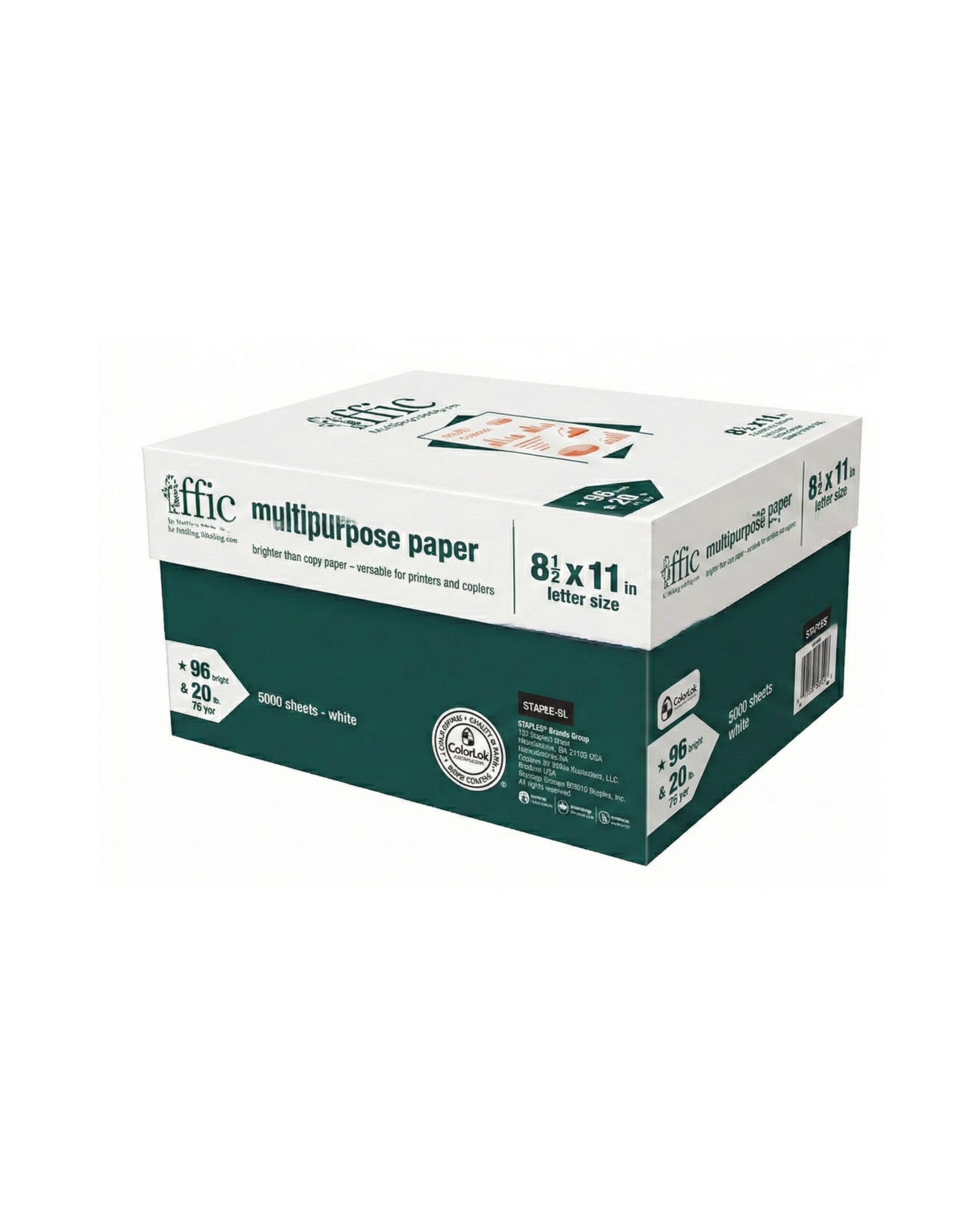 Multipurpose Paper (Letter size) 2500 sheets